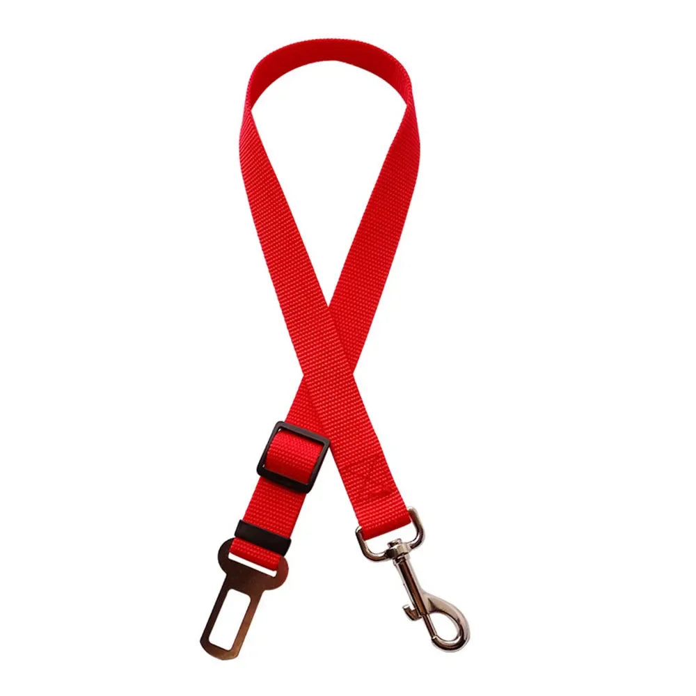 Dog Car Seat Belt – Adjustable Reflective Safety Leash for Car Travel