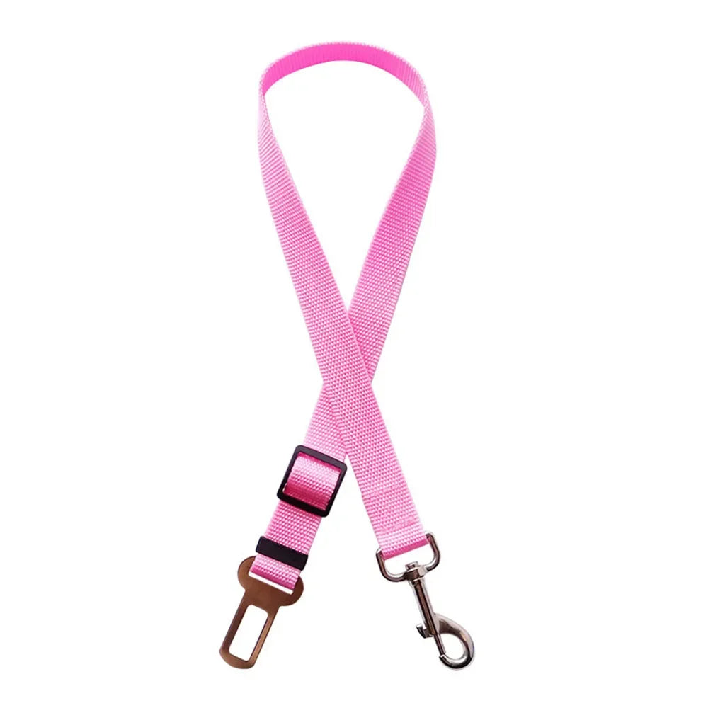 Dog Car Seat Belt – Adjustable Reflective Safety Leash for Car Travel