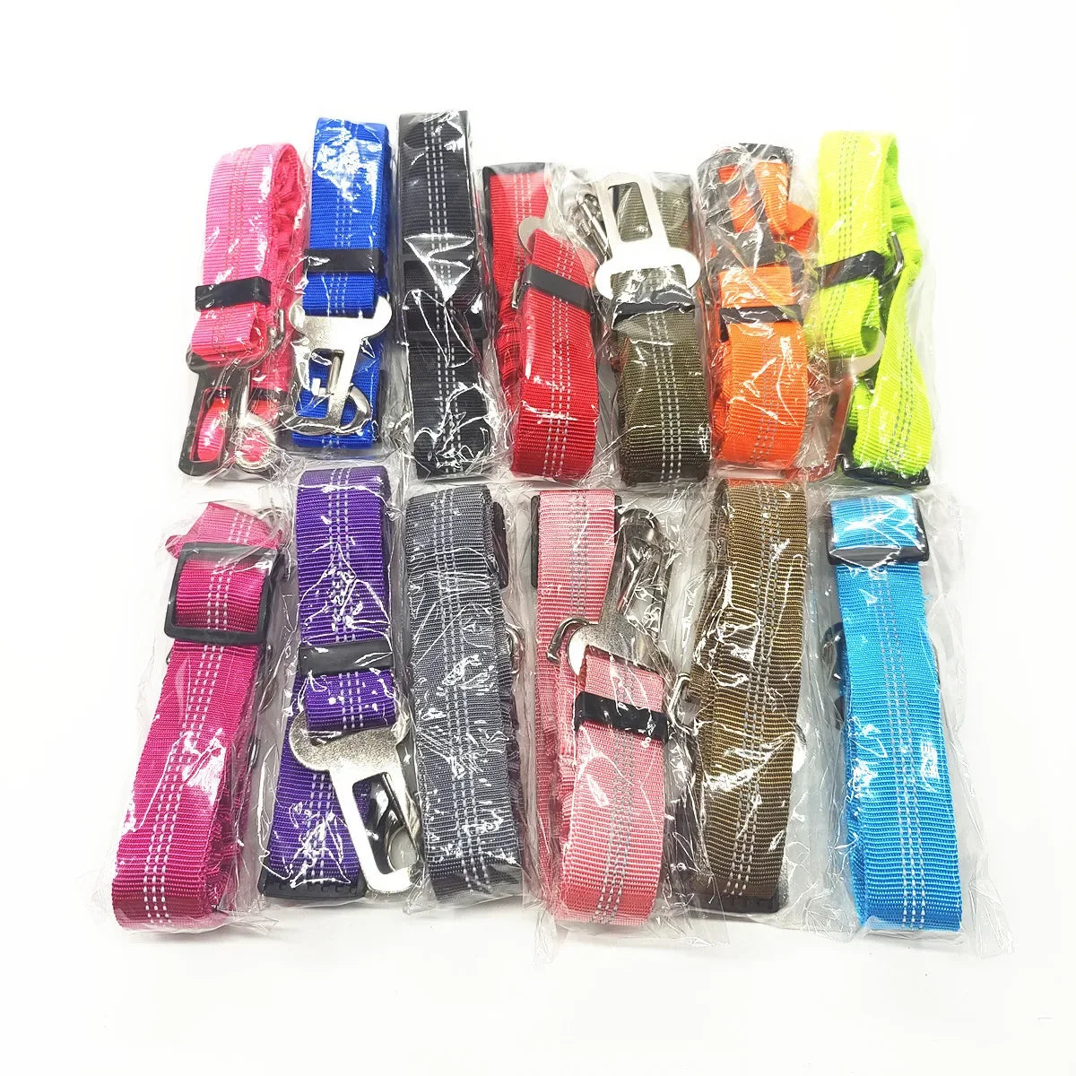 Dog Car Seat Belt – Adjustable Reflective Safety Leash for Car Travel