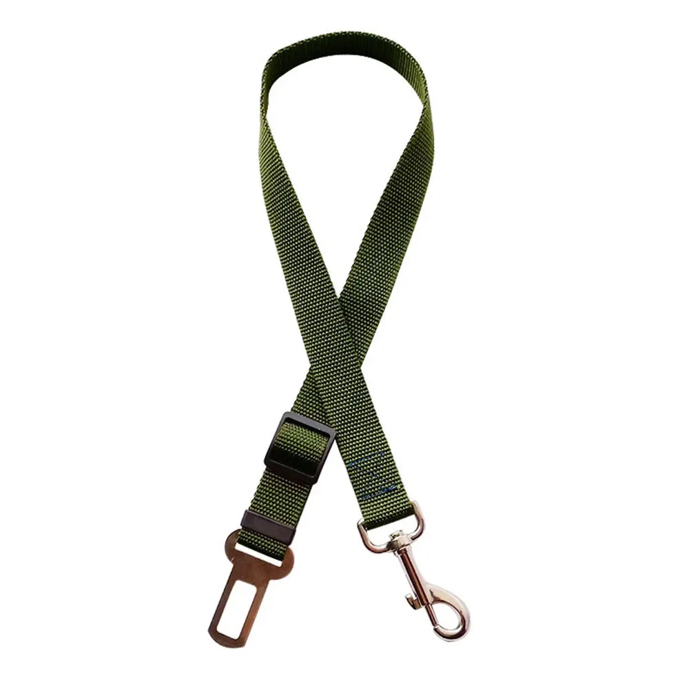 Dog Car Seat Belt – Adjustable Reflective Safety Leash for Car Travel