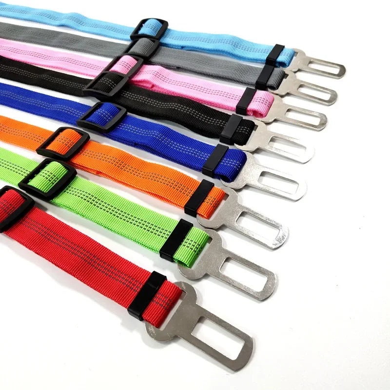 Dog Car Seat Belt – Adjustable Reflective Safety Leash for Car Travel