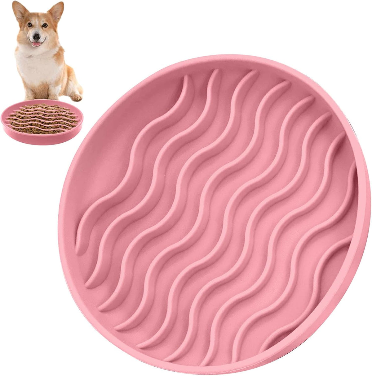 Lick & Slow Feeder Bowl – Silicone Puzzle Bowl for Calmer Mealtimes