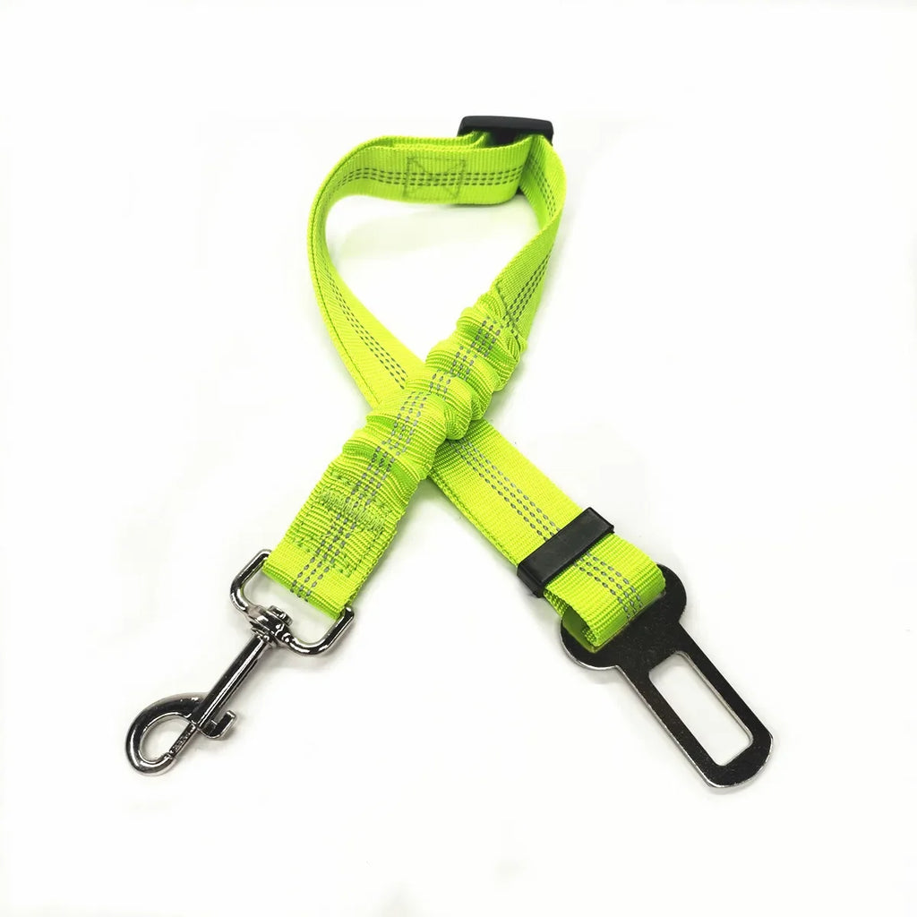 Dog Car Seat Belt – Adjustable Reflective Safety Leash for Car Travel