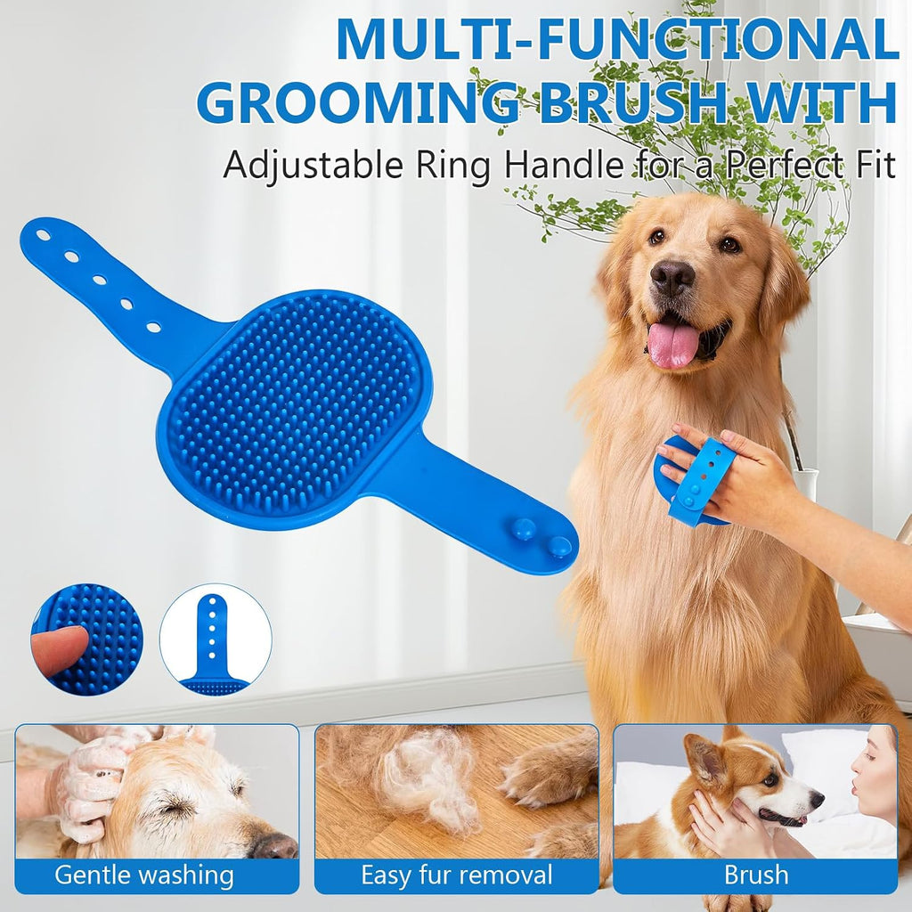 6PCS Dog Washing Gloves Pet Grooming Gloves Dog Bath Supplies
