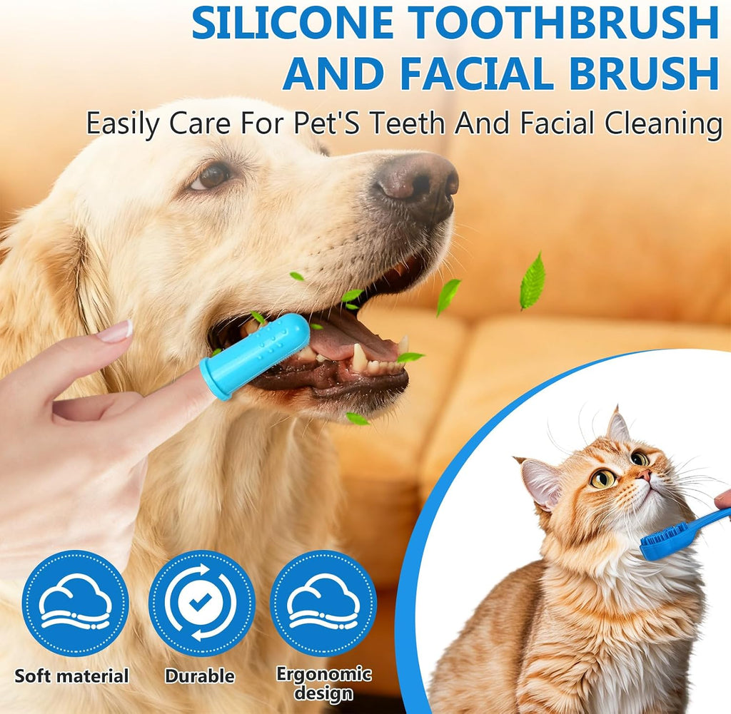 6PCS Dog Washing Gloves Pet Grooming Gloves Dog Bath Supplies