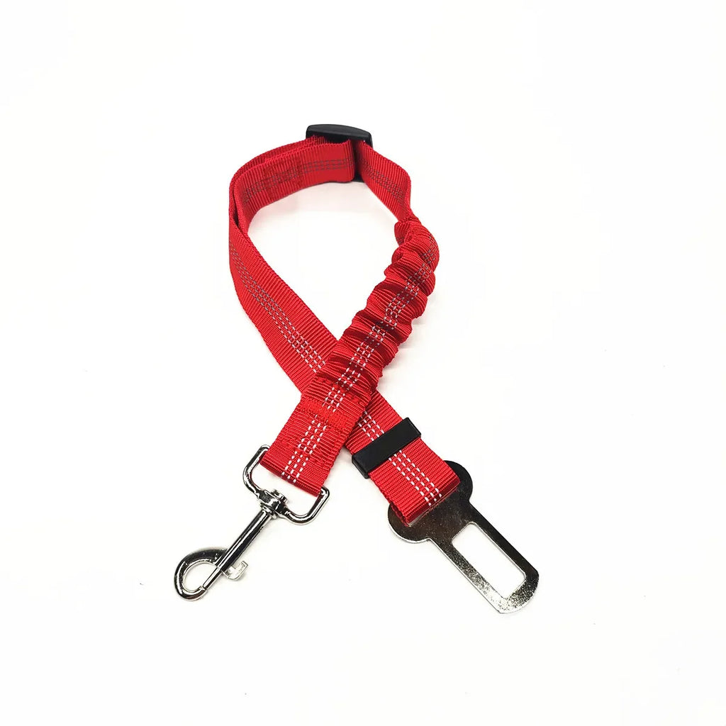 Dog Car Seat Belt – Adjustable Reflective Safety Leash for Car Travel