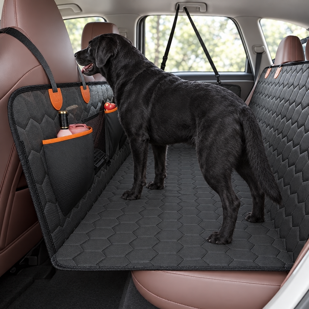 Back Seat Extender for Dogs – Hard Bottom, Waterproof, Holds 350 lbs
