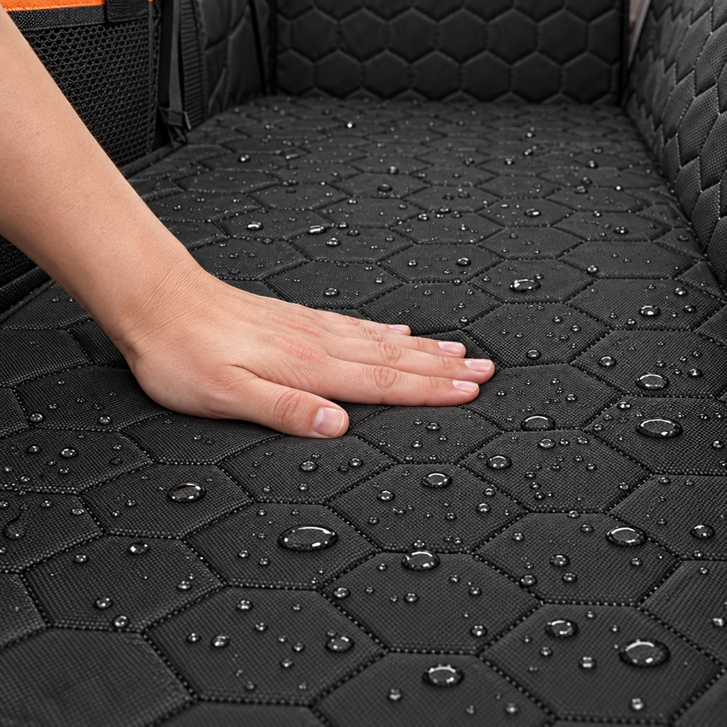 Back Seat Extender for Dogs – Hard Bottom, Waterproof, Holds 350 lbs